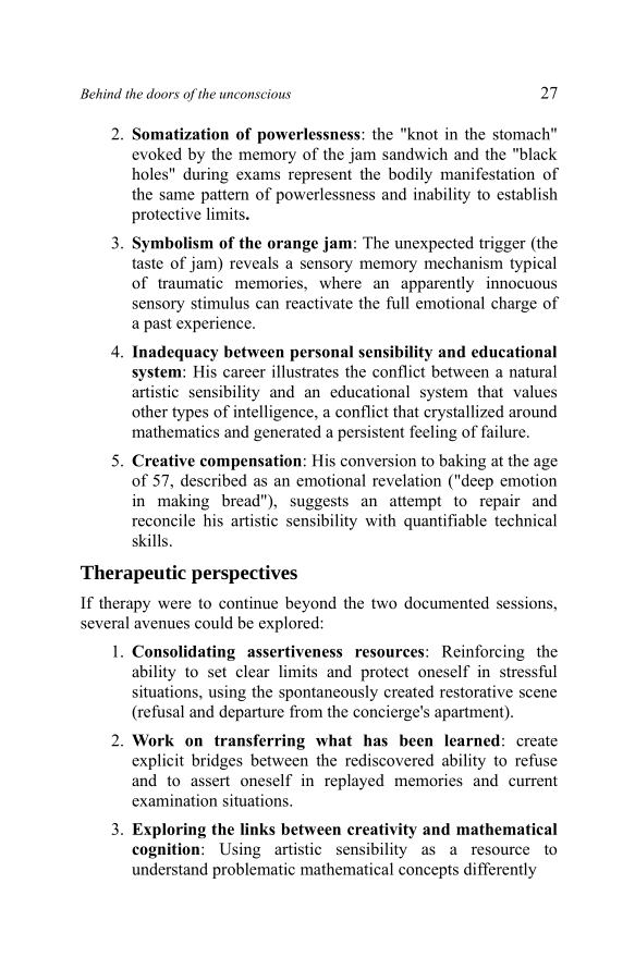 Extract from the book Behind the doors of the unconscious (part 3)