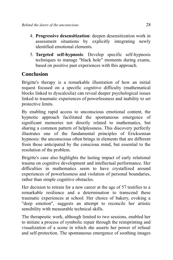 Extract from the book Behind the doors of the unconscious (part 4)