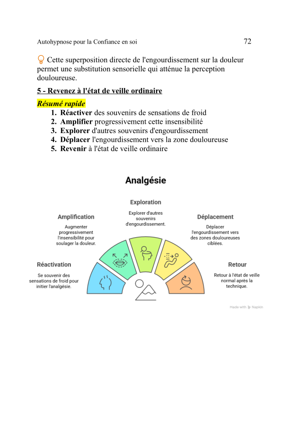 Un extrait du livre Autohypnose pour la gestion de la douleur (3e page)