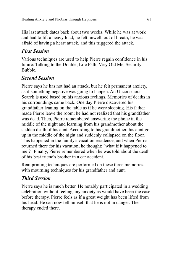 Extract from the book Healing Anxieties and Phobias through Hypnosis (part 2
)