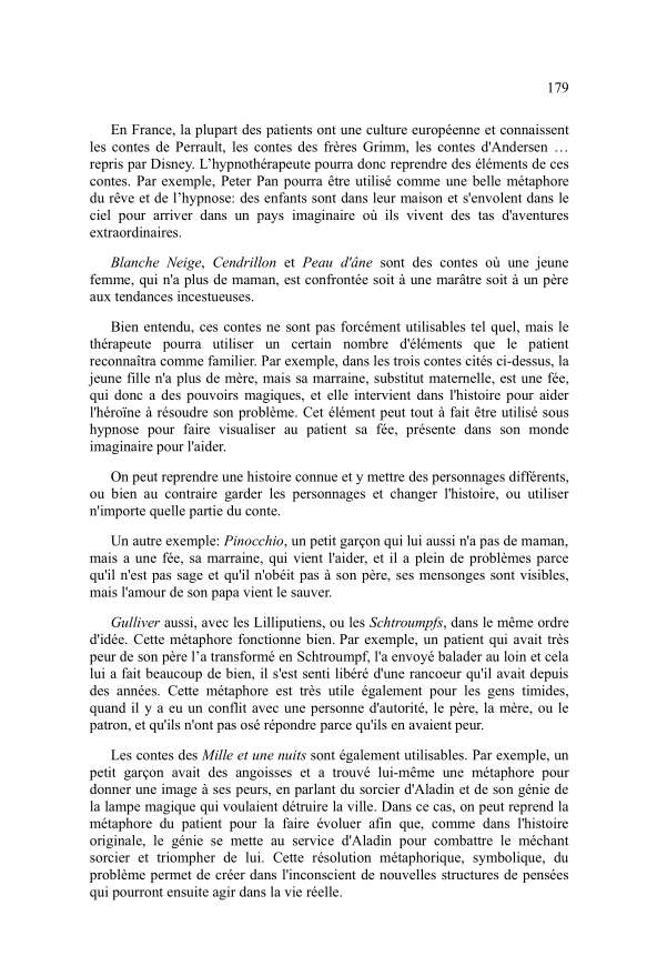 Un extrait du livre Hypnothérapie (2e page)