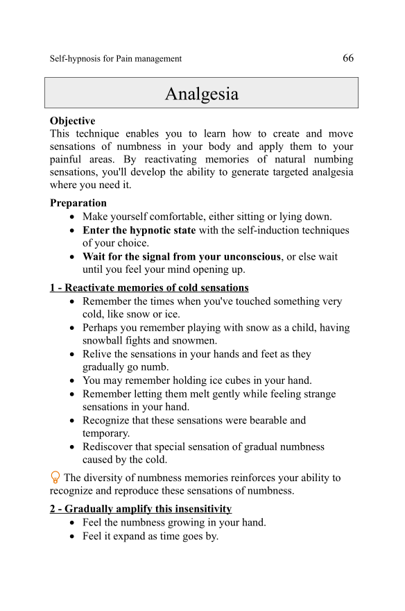Extract from the book Self-hypnosis for Pain management (part 1)