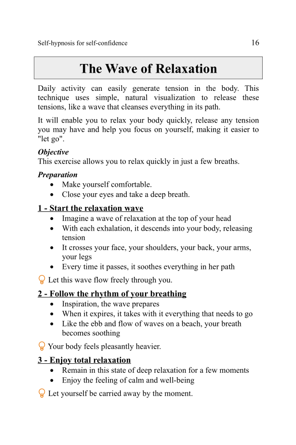 Extract from the book Self-hypnosis for Self-Confidence (part 1)